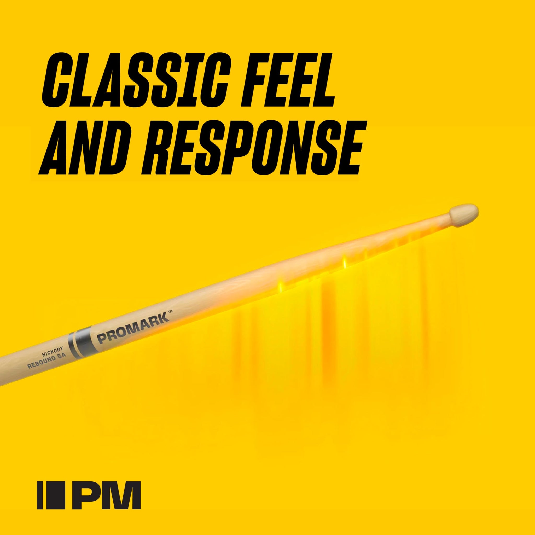 Promark Drum Sticks - 5B Drumsticks - Rebound - Made From Hickory Wood - Drum Accessories - Acorn Tip Drum Sticks -3 Pairs Of Re