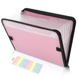 Skydue Accordion File Organizer, 7 Pocket Expanding File Folder With Front Pocket, Important Document Organizer With Double Zipp