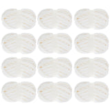 MABOZOO Bulky Chunky Yarn for Hand & Arm Knitting, 12 Pack Cream Fluffy Jumbo Chenille,Soft Plush Fuzzy Yarn(27 yds,8 oz Each Sk