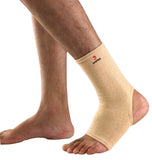Omtex Cotton Blend Compression Ankle Cap, Men & Women, Medium, Beige