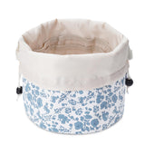 Narwey Barrel Drawstring Floral Makeup Bag Large Cosmetic Bag Make up Bags Toiletry Bag Travel Bags for Toiletries Organizer for