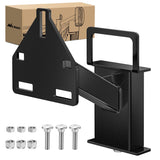 Nilight Spare Tire Carrier Mount Stake Pocket Boat 3-Nuts Trailer Bracket Utility Trailer Accessories Fits 4 & 5 & 6 Lugs Traile