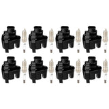ECCPP UF271 8 ignition coils with 8 iridium Spark Plugs for Cadillac Chevy for GMC Escalade Avalanche Silverado Suburban Tahoe T