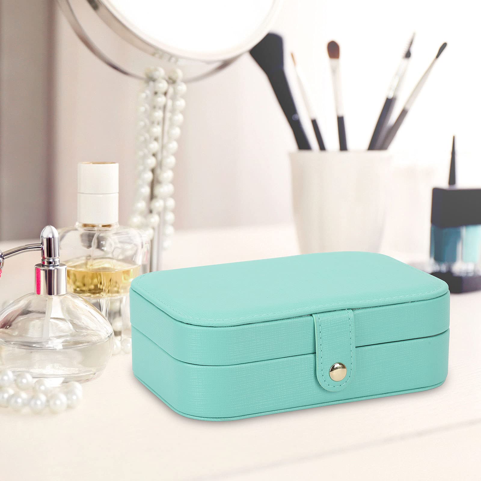 FEISCON Jewelry Box, Travel Jewelry Organizer Case Small Jewelry Storage and Organizers Craft Containers Travel Mini Organizer/G