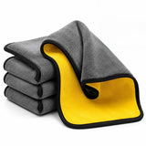 Zollyss Microfiber Cleaning Cloth 800 GSM for Car | Ultra Thick Dual Layer Car Drying Towel | Super Absorbent Lint Free Scratch
