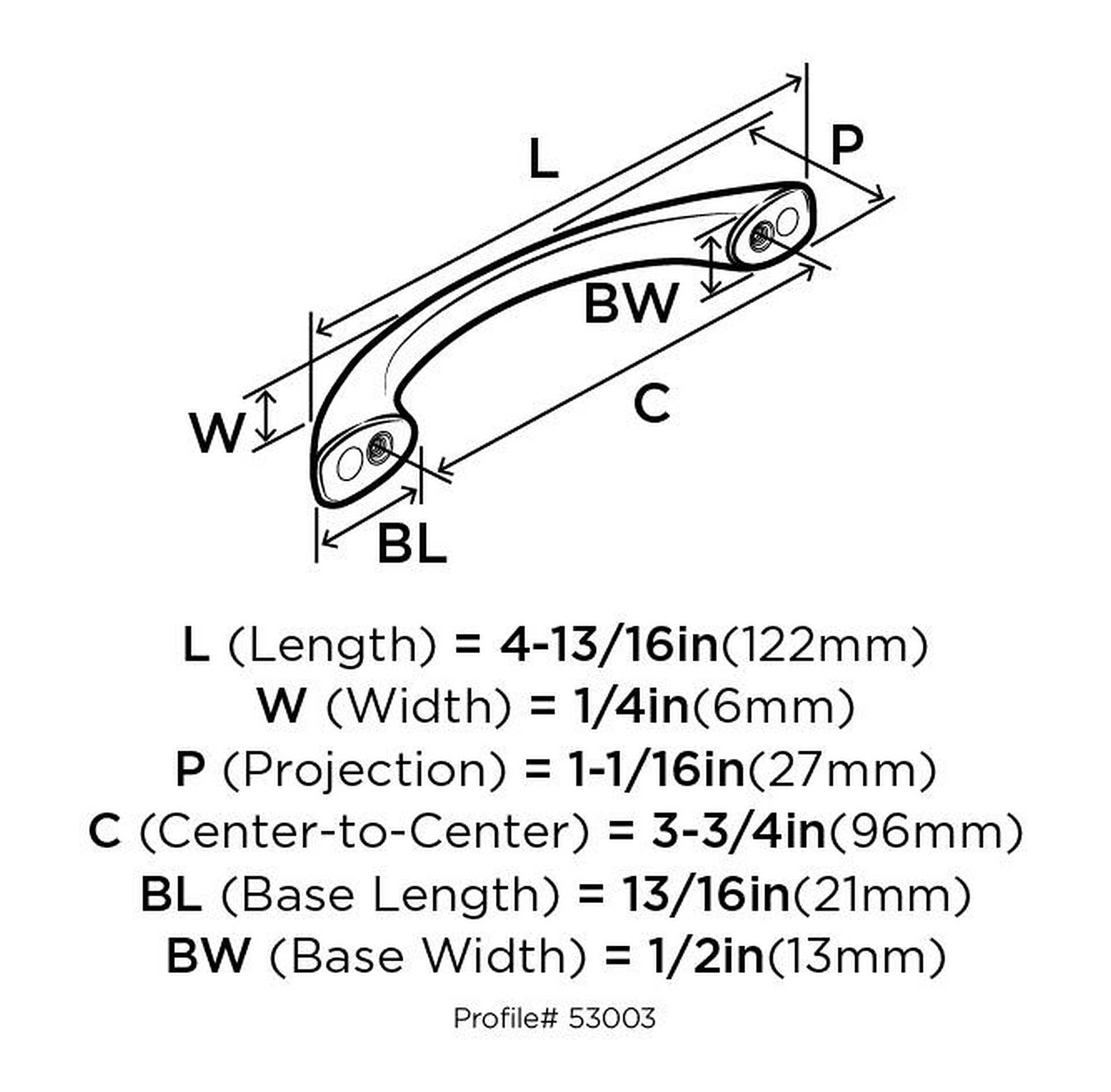 Amerock | Cabinet Pull | Satin Nickel | 3-3/4 inch (96 mm) Center to Center | Vaile | 10 Pack | Drawer Pull | Drawer Handle | Ca