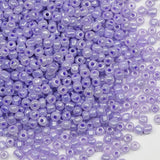 Bulk 4mm Light Blue Purple Seed Beads for Jewelry Making 200 Grams About 3380pcs,6/0 Glass Craft for Making Earrings, Bracelets,