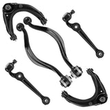 Front Rearward Forward Lower&Upper Control Arms w/Ball Joints for 2007-2012 Ford Fusion Lincoln MKZ Mercury Milan (6pc)