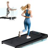 BARWING 6.5MPH Walking Pad Treadmill Under Desk Walking Pad with Incline 330 lbs Mini Portable Walking Treadmill for Home Small 