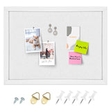 Aitakatta Cork Board Bulletin Board, White Frame Cork Boards for Walls with Felt, Decorative Hanging Pin Board for Home School O