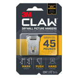 3M CLAW Strong Durable Drywall Picture Hanger (1 Pack, 3 Count)