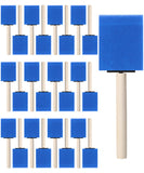 Bates- Foam Paint Brushes 2 Inch, 25 Pack, Blue 2 Inch Foam Brushes for Painting with Lightweight Wooden Handles