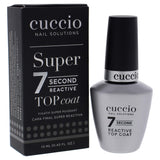 Cuccio Colour Super 7 Second Nail Top Coat, Super Quick Drying Formula, Creates A High Gloss Finish with Incredible Long-Lasting