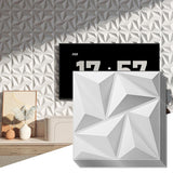 Art3d 3D Wall Panels 20 Pack, 11.8 x 11.8 (19 Sq.ft) PVC Wall Panels, Glue Up Wall Decor for Living Room, Bedroom, Office, White
