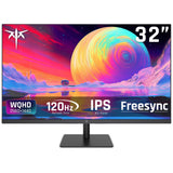 KTC 32 Inch 2K Computer Monitor, IPS 1440p Monitor with Ultra-Thin Bezels, HDR10, Freesync/G-sync, HDMI/DP Ports, Tilt Adjustabl