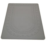 The Beadsmith Sticky Bead Mat, 8.75 x 12 inches, Grey Color, AntiSlip Pad, Rinse and Reuse Technology, Accessories for Diamond 