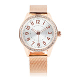 Horizent Women'S Watches Ladies Analog Quartz Wrist Watch With Stylish Crystal Diamonds For Women Girls(Rose Gold)