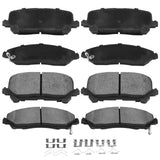 AUTOMUTO 8PCS Front & Rear Ceramic Disc Brake Pads Set D1723 D1724 For Acura MDX 2014-2016,For Honda Pilot 2016-2021,For Honda R