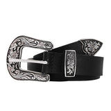 Trysco, Pure Genuine Leather, Girls/Women Multi Purpose Belt (Waist Size 28) (Width 23Mm)(Black)