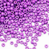 Bulk 4 mm Purple Seed Beads for Jewelry Making 200 Grams About 3380pcs,6/0 Glass Craft Beads for Making Earrings, Bracelets, Pen
