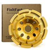 FIXLTFAST Concrete Grinding Wheel 4 1/2 for Angle Grinder,Masonry Diamond Cup Wheel 4.5, Polishing and Cleaning Stone Surface, C