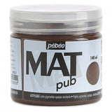 Pebeo Mat Pub, extra fine, 140 ml-Burnt Umber Acrylic Paint