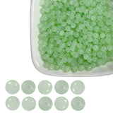 4mm Lt Green Glass Beads Bulks- 2000pcs 5/32 inch-Sparkling Round Space Smooth & Durable Beads for Bracelets,Necklaces, Earrings