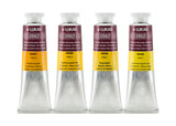 Lukas 1862 Professional Artist Oil Paint - Yellows, 37 mL - Set of 4 - Outstanding Lightfastness, Non-Yellowing, w/Beeswax for S