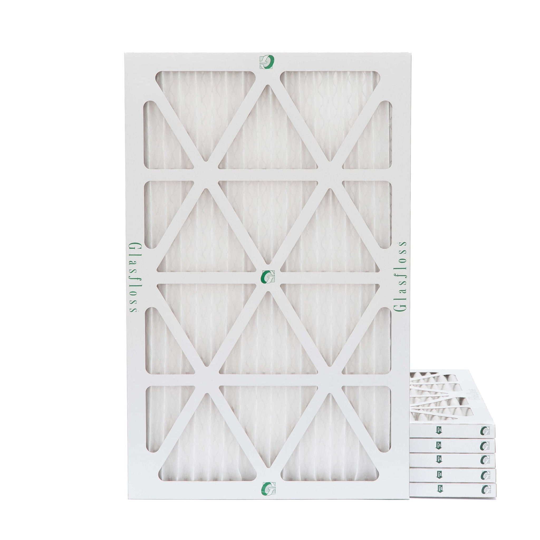 14X30X1 Merv 10 (Fpr 5-6) Pleated Air Filters By Glasfloss. Box Of 6. Actual Size: 13-5/8 X 29-5/8 X 7/8
