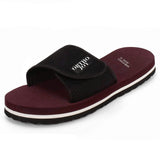 ORTHO JOY Mens Extra Soft Doctor Ortho Slippers / Toe Separator Slippers, maroon, 10 UK