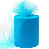 6 x 200 Yards Turquoise Tulle Fabric Rolls, Teal Spool Tulle Ribbon for DIY Tutu Skirt Wedding Decoration Baby Shower Birthday P