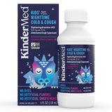KinderMed Kids' Nighttime Cold & Cough Medicine, for Ages 6 Years+, No Dyes, No Artificial Flavors, No Artificial Sweeteners, Ve