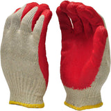 Generic 300 Pairs Red Palm Latex Dipped Work Gloves - Cotton Polyester Shell Safety Protection Gloves - Nitrile Coated - Made in