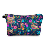 FITINI Makeup Bag SlothTravel Small Portable Cosmetic Organizer Pouch for Women Girls Zipper Waterproof Clutch Toiletry Storage 