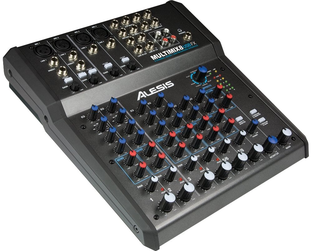 Alesis Multimix 8 Usb Fx | 8-Channel Mixer With Effects & Usb Audio Interface