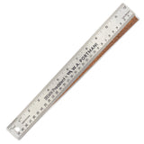 Breman Precision Metal Ruler 12 Inch Cork Back - Straight Edge 12 inch Flexible & Non-Slip Stainless Steel Metal Ruler with Cork