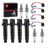 Ignition Coil & Plug w/Spark Plug For Yamaha YZF-R1 2002-2006 YZF-R6 2006-2007 FZ1 2006-2014 Vmax 1700 2009-2020 FZS1 2015