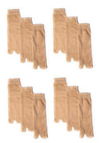 Cotson WomenS Formal Plain Cotton Ankle Length Winter Thumb Socks (Pack Of 12 Pairs) Fawn Color