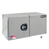 Buyers Products 1702235 Underbody Truck Tool Box with Barn Doors, 24x24x36 Inch, Diamond Tread Aluminum, Made in USA, Compressio