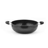 Sumeet 3Mm Hardanodised Deep Kadhai Size No. 13 Dia 24Cm Capacity 2.5 Ltr.,Black