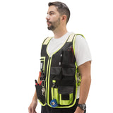 JORESTECH High Visibility Tool Vest with reflective strips (Green)