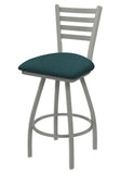 XL 410 Jackie 25 Swivel Counter Stool with Anodized Nickel Finish and Graph Tidal Seat