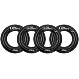 GM CLIMBING Black Small Rappel Ring 25kN for Rock Climbing Arborist Rescue Slackline Hammock 4-Pack