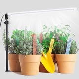 JCBritw Standing LED Grow Light,Adjustable 2ft T8 Bar Plant Light, White 4500K Full Spectrum Plant Grow Lamp on Stand for Indoor