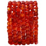 Natural Faceted Red Agate Cube Stone Beads 5-5.5mm 60pcs/str Loose Square Semi Gemstone Stone Beads for Making Bracelets Necklac