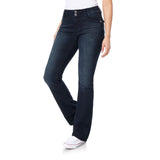WallFlower Womens Luscious Curvy Bootcut MidRise Insta Stretch Juniors Jeans (Standard and Plus), BlackBerry, 11 Long
