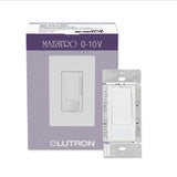 Lutron Maestro 010Volt Dimmer Sensor Switch, 8A, 120277Volt/SinglePole or 3Way, Neutral Wire Optional, MSZ101WH, White