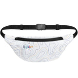 Syutm Unisex Premium Printed Leather Waist Pack Slinger Travel Handy Hiking Pu Rubber Zip Pouch Elegant Style Document Money Pho