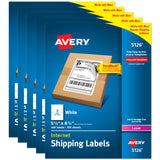 Avery Half-Sheet Printable Shipping Labels, 5.5 x 8.5 Customizable Stickers, White, 1,000 Blank Mailing Labels Total, Great for 