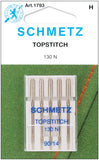 Topstitch Machine NeedleSize 90/14 5/Pkg,Silver